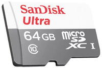 Карта памяти Sandisk Ultra microSDXC 64GB Class 10